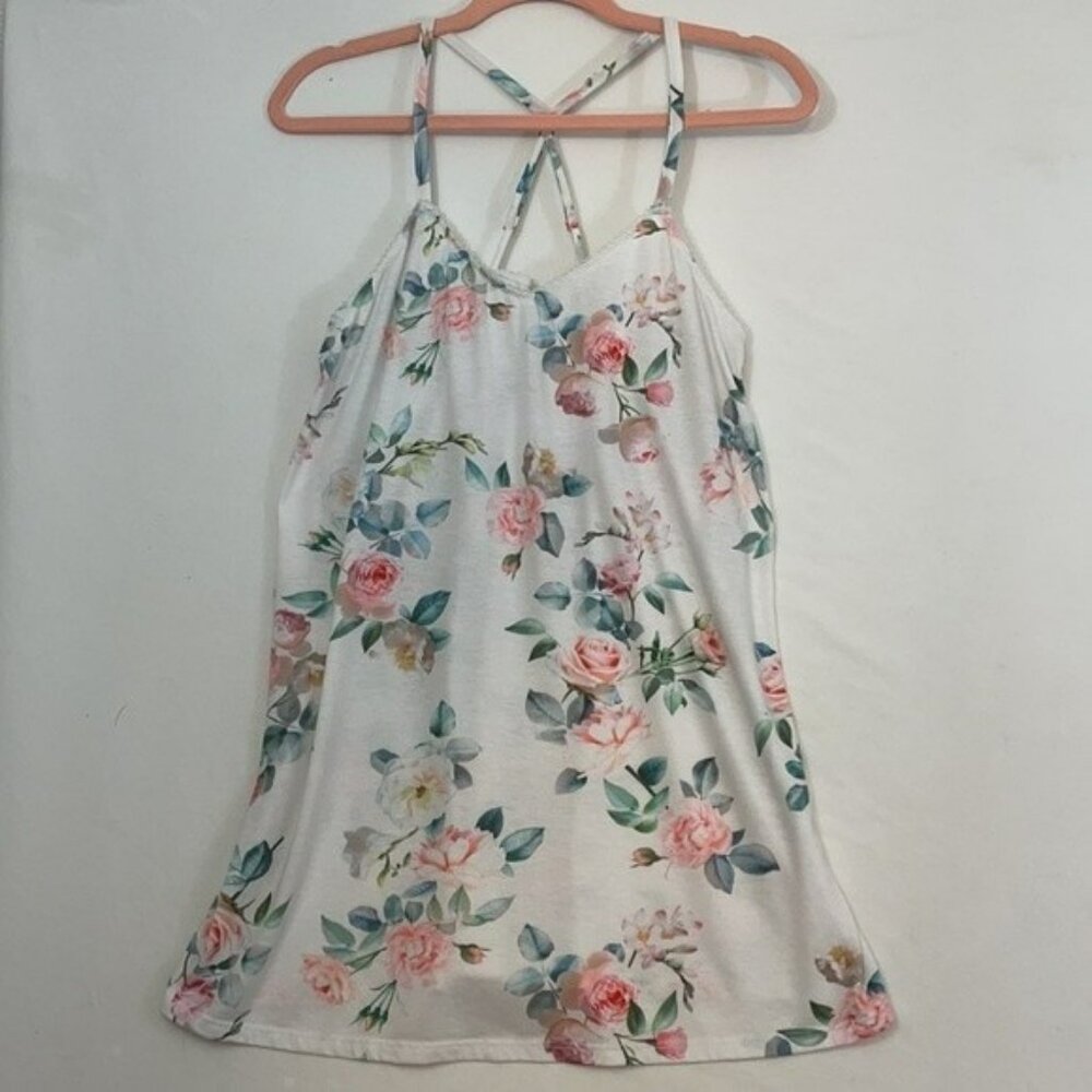 Flora Nikrooz Loungewear Top, Spaghetti Strap Tank, Small